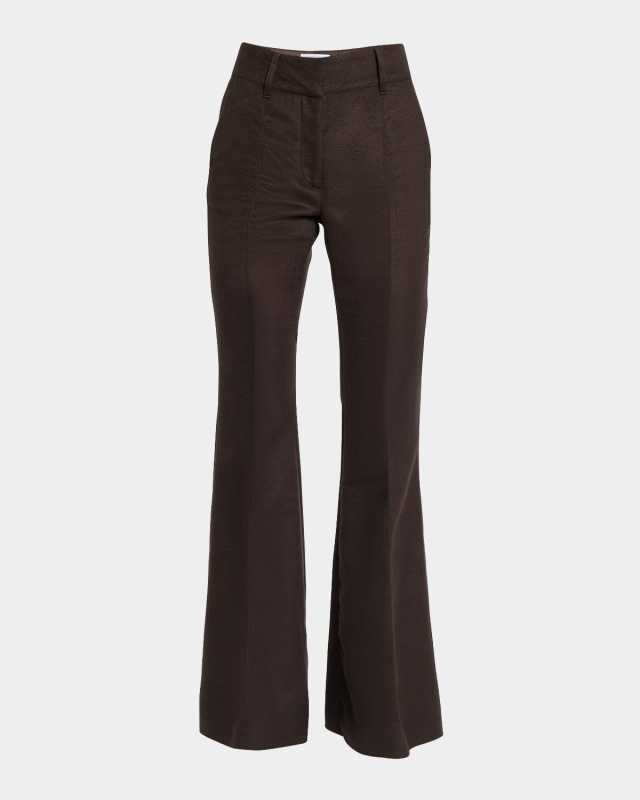 Rhein Flare Leg Wool Pants