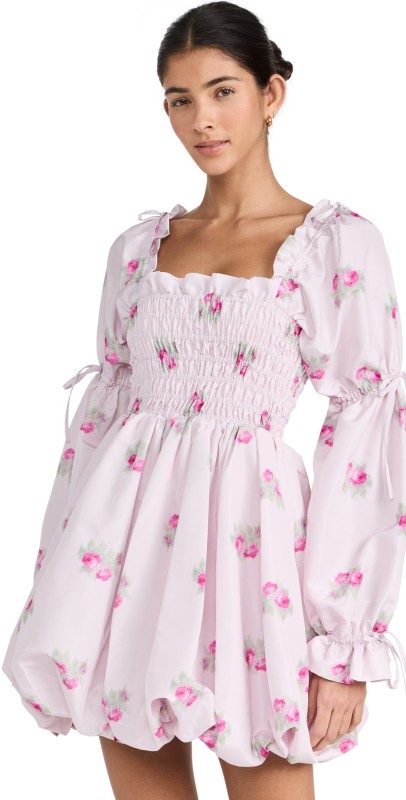 LoveShackFancy Janey Dress Berry Moment