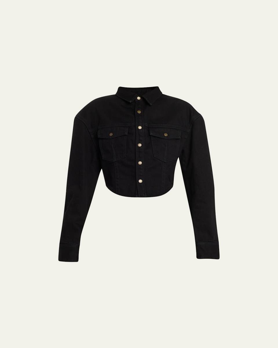 Bianca Cropped Denim Shirt