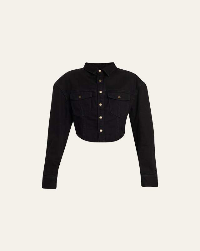 Bianca Cropped Denim Shirt