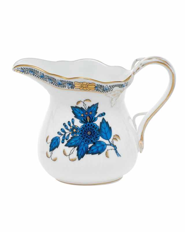 Chinese Bouquet Black Sapphire Creamer