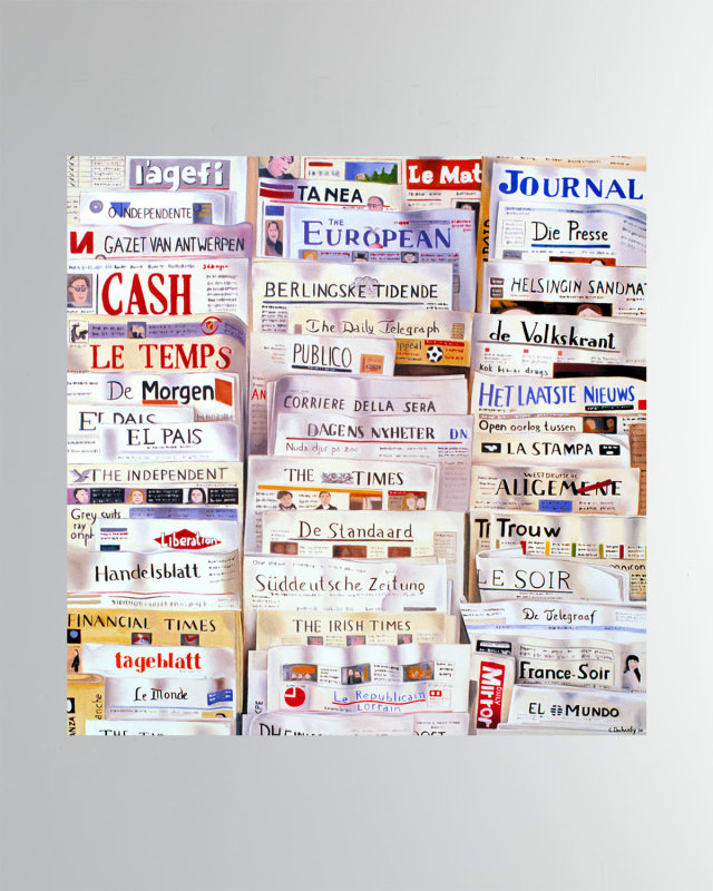 "Newspapers" Fine Art Print