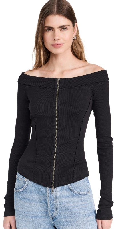 Free People Eye Candy Tee Black