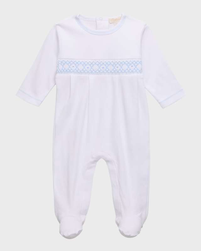 Boy's CLB Summer Smocked Footie, Size Newborn-9M