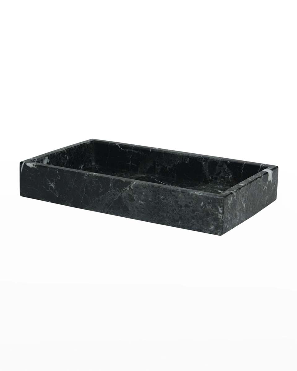 Myrtus Collection Black Zebra Guest Towel Tray