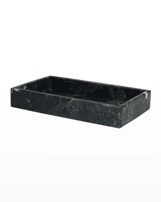 Myrtus Collection Black Zebra Guest Towel Tray