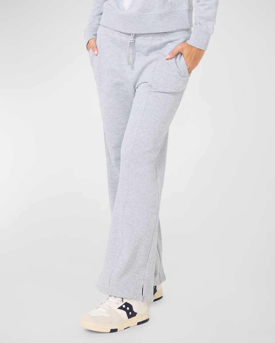 Rib Heart Classic Cotton Wide-Leg Pants