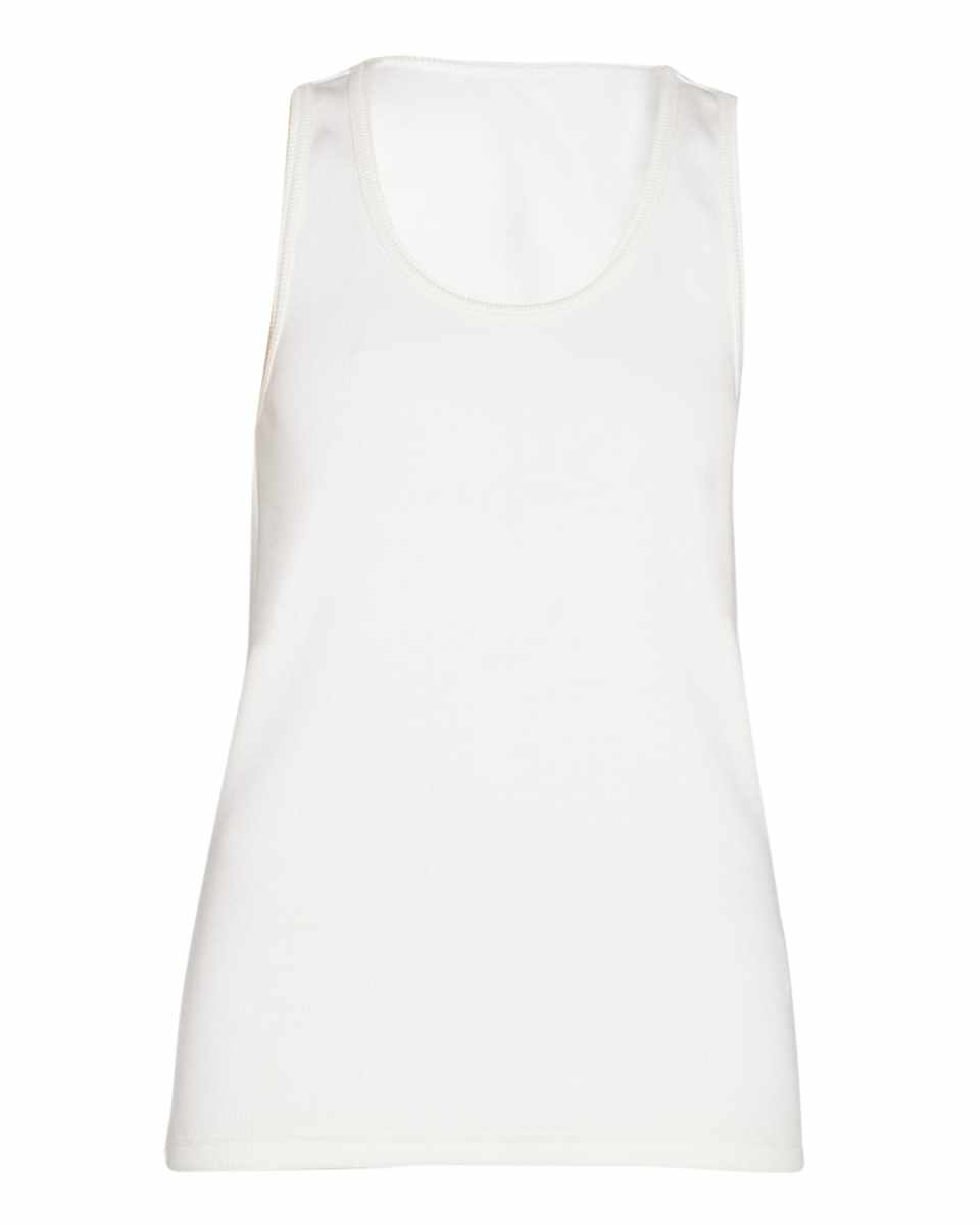 Dry Stretch Cotton Ribbed Tank Top