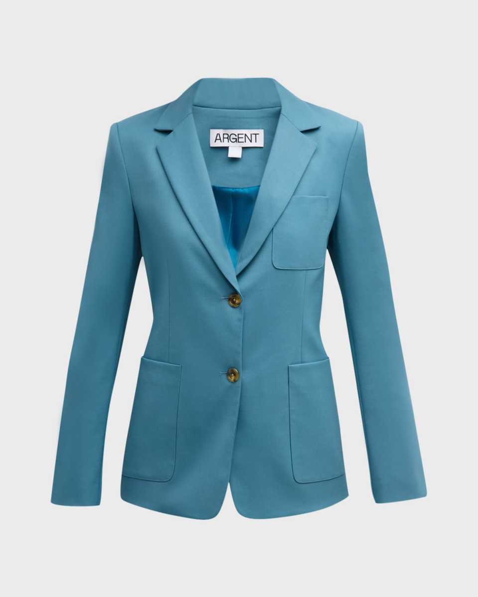 Single-Breasted Seasonless Wool Blazer