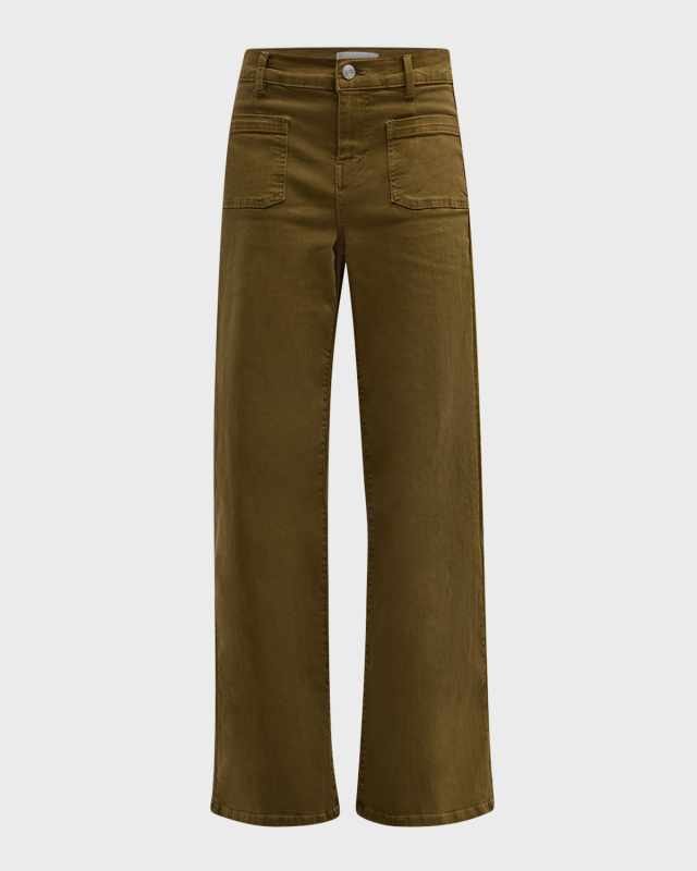 Le Slim Palazzo Bardot Pocket Jeans