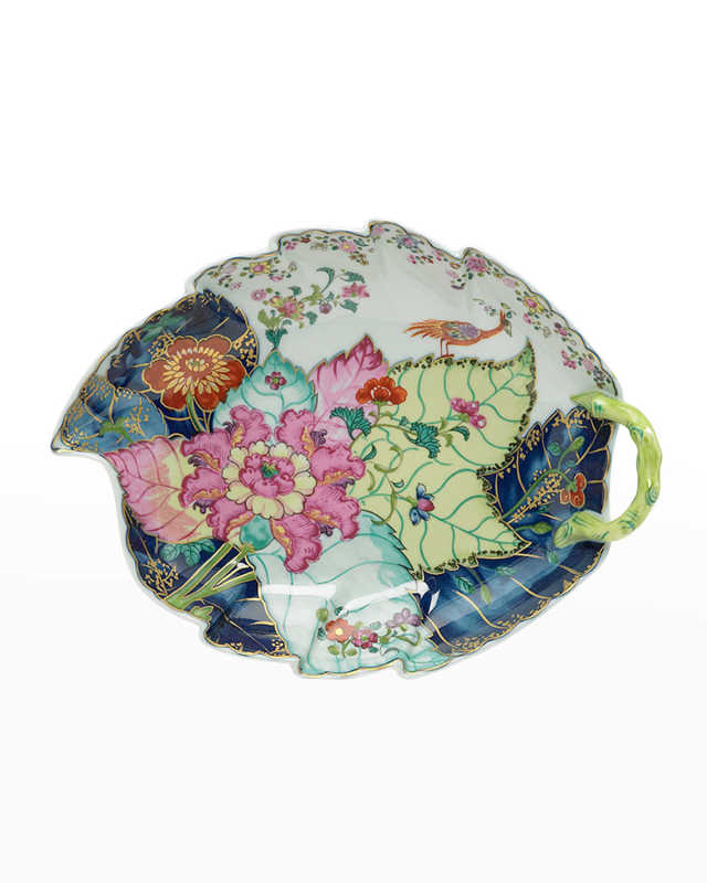 Tobacco Leaf Large Leaf-Shaped Serving Dish