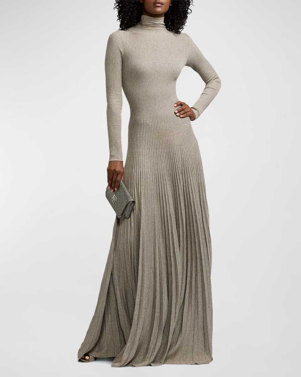 Turtleneck Sweater Evening Dress