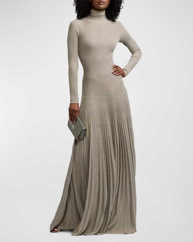 Turtleneck Sweater Evening Dress