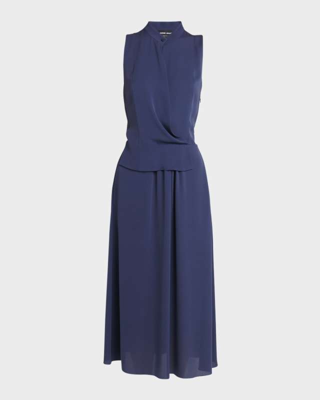 Draped Silk Gown