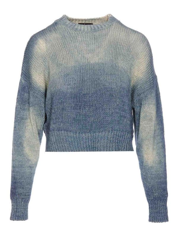 Roberto Collina Pull Col Rond - Bleu
