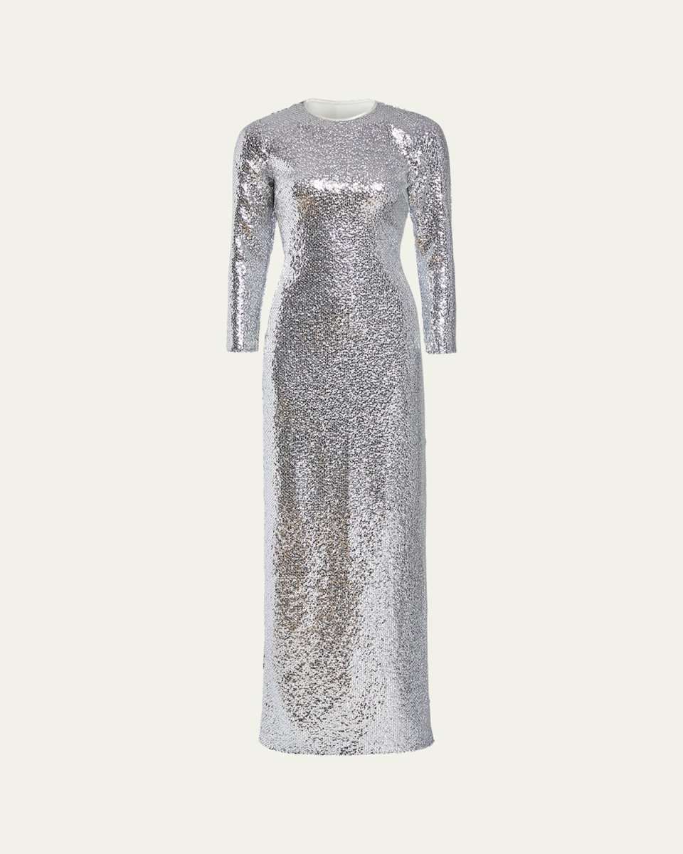 Gianna Long Sequined Gown