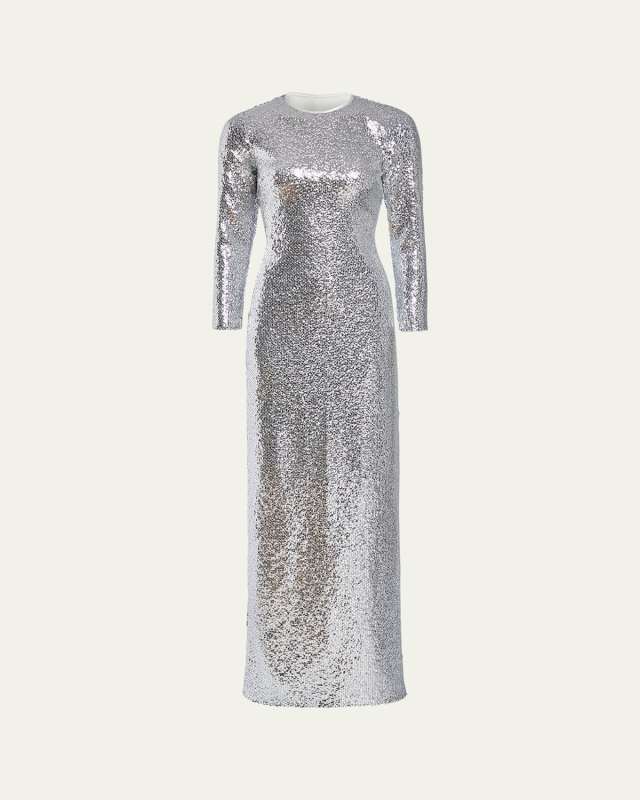 Gianna Long Sequined Gown