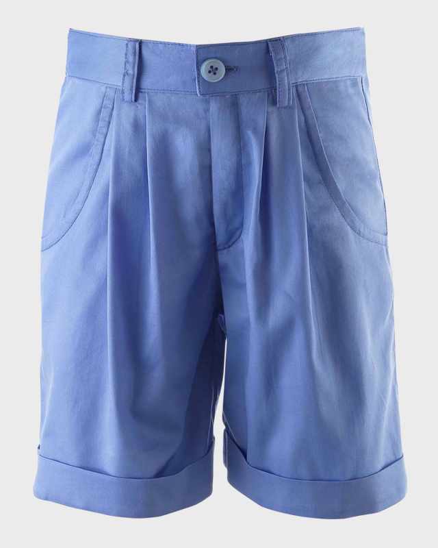 Boy's Tailored Turn-Up Shorts, Size 2-10