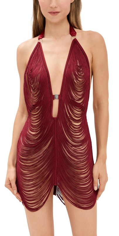 Thistle and Spire Fringe Benefits Slip Ruby