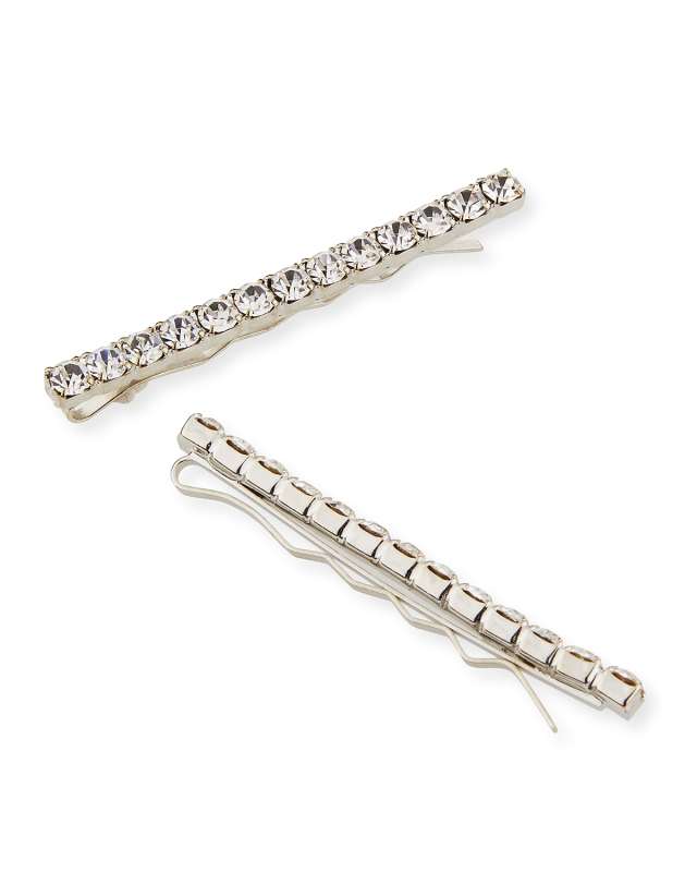 Gwen Crystal Bobby Pins, Set of 2