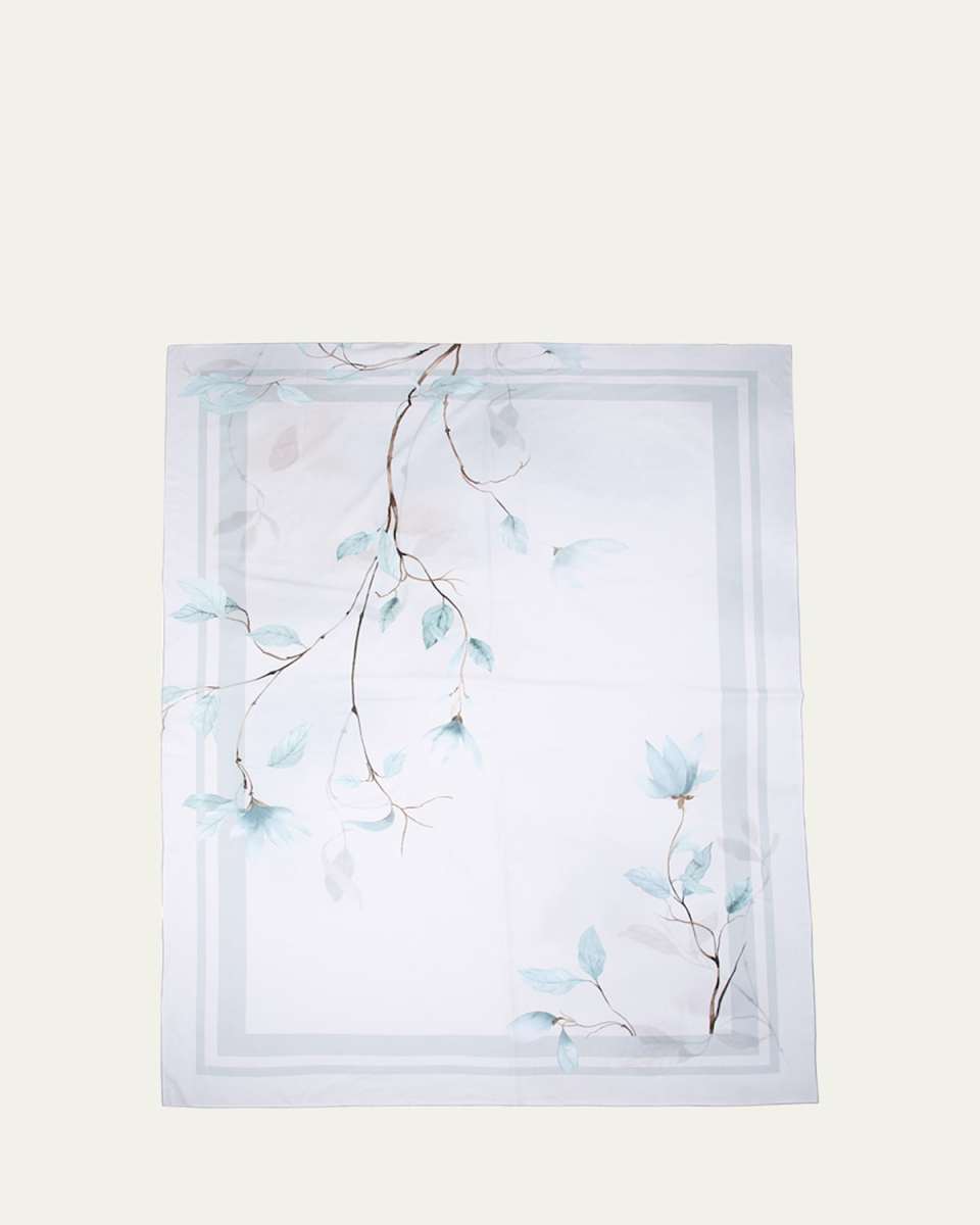 Japan Aqua Tablecloth, 71" Square