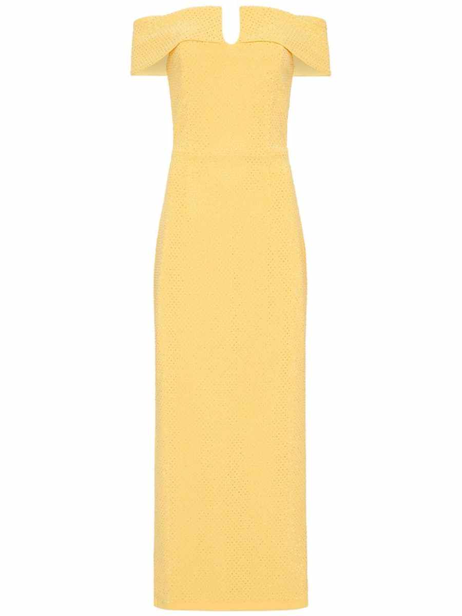 Lumiere off-shoulder midi dress