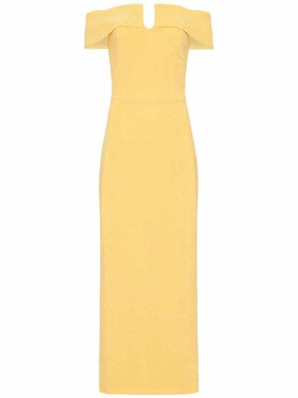 Lumiere off-shoulder midi dress