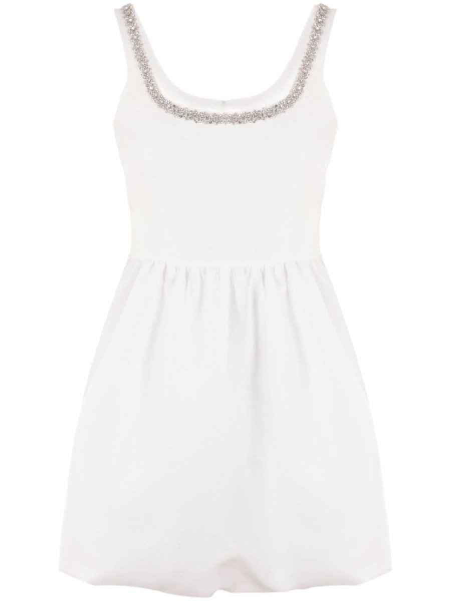 Taffeta Flared Mini Dress