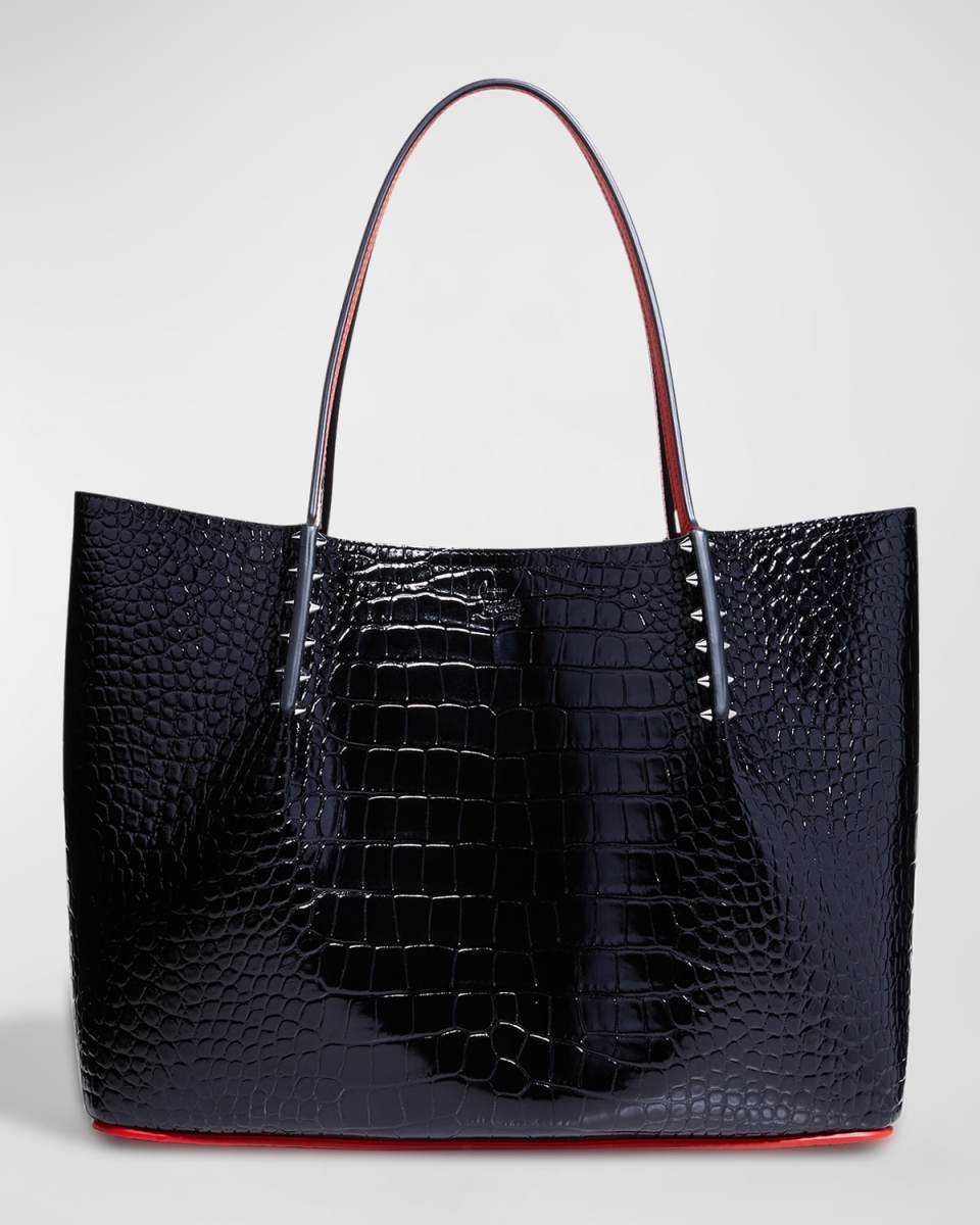 Cabarock Large in Croc Embossed Leather