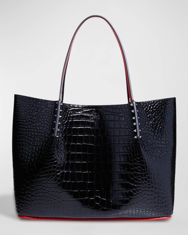 Cabarock Large in Croc Embossed Leather