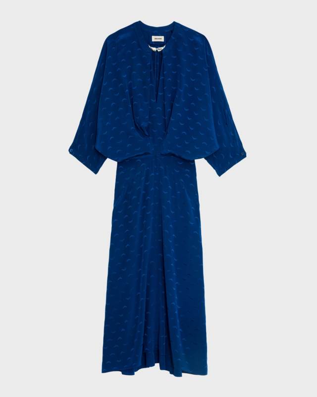 Ritany Silk Jacquard Wings Dress