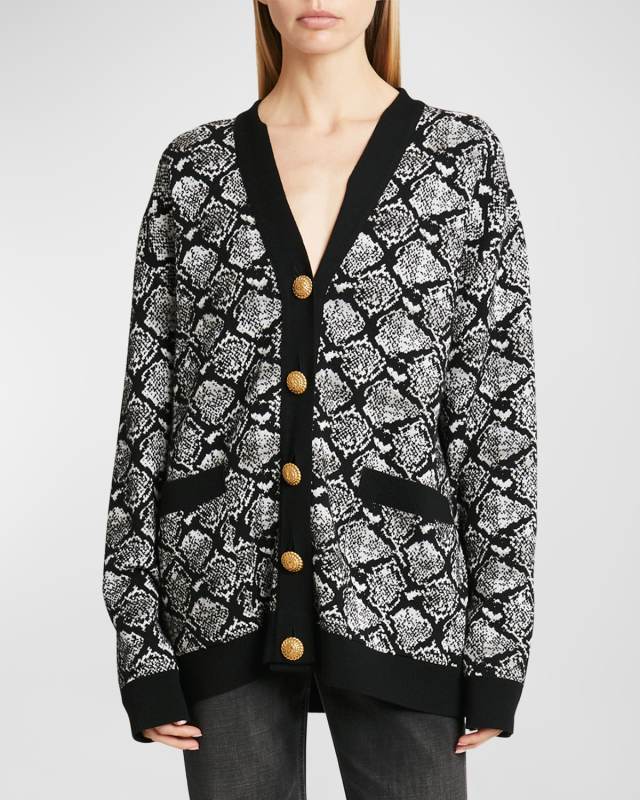 Python Wool Cardigan