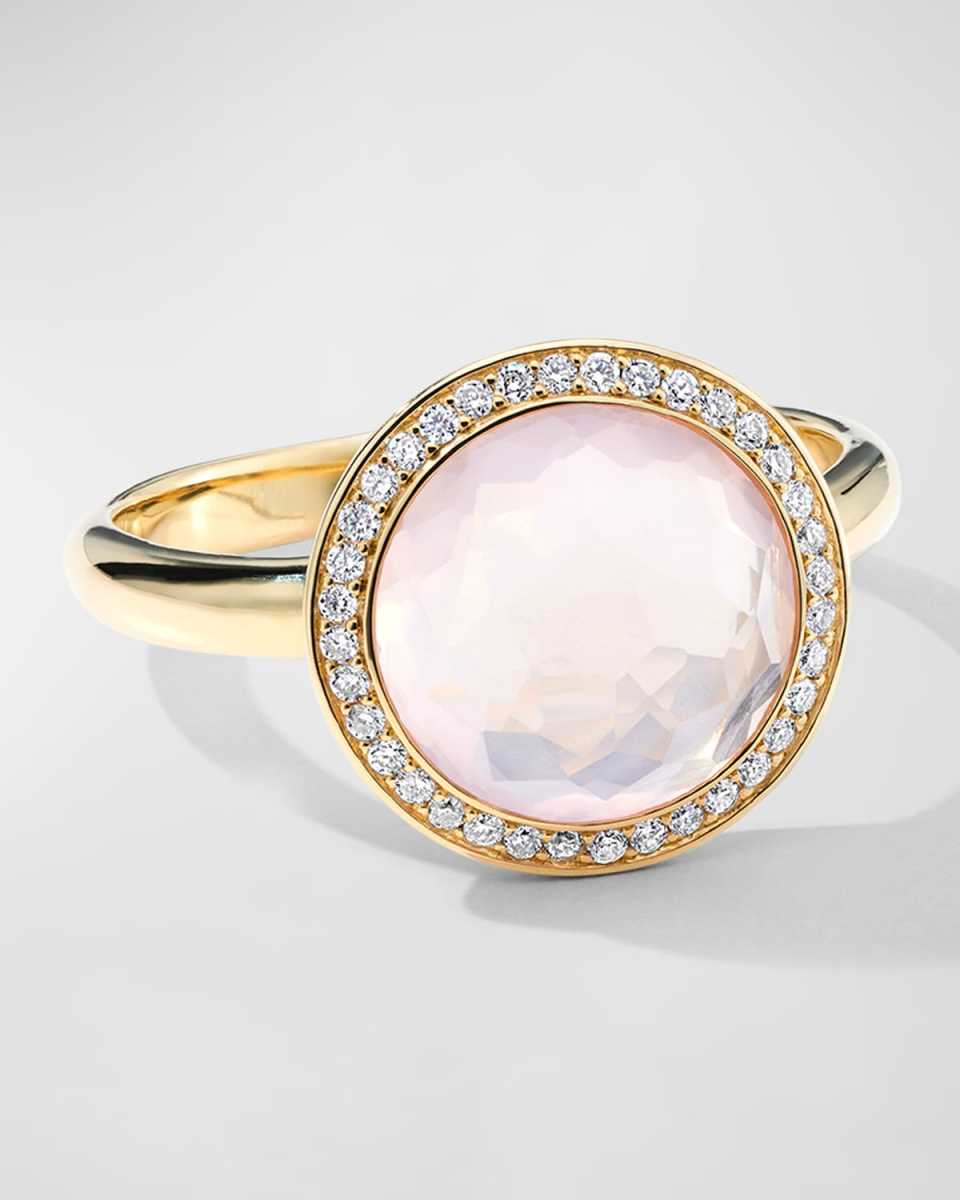 Small Ring in 18K Gold with Diamonds