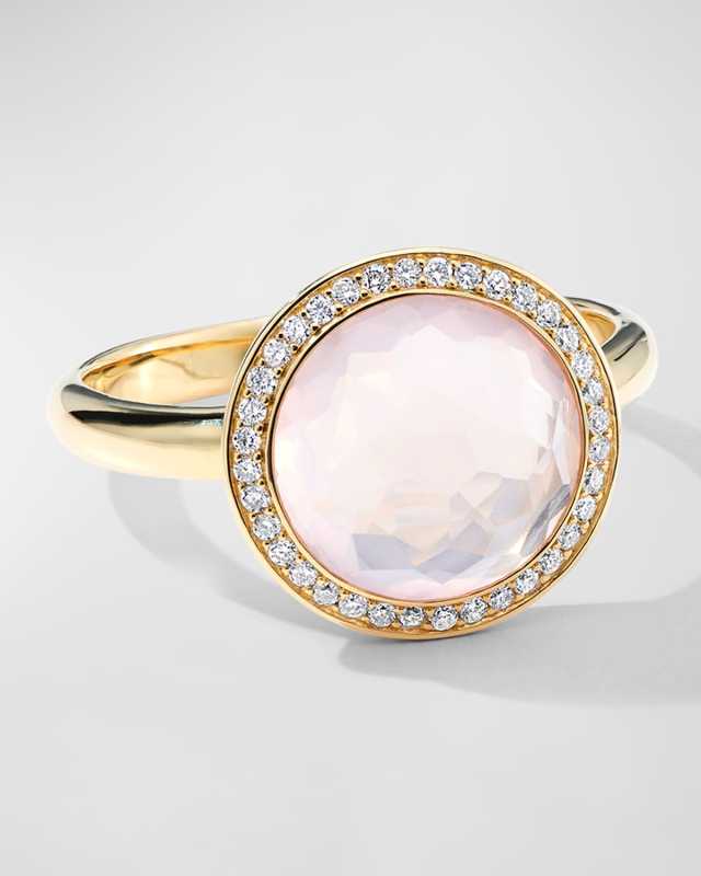 Small Ring in 18K Gold with Diamonds