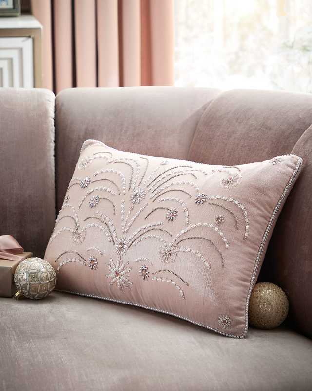 Frosted Bloom Decorative Pillow, 14" x 22"