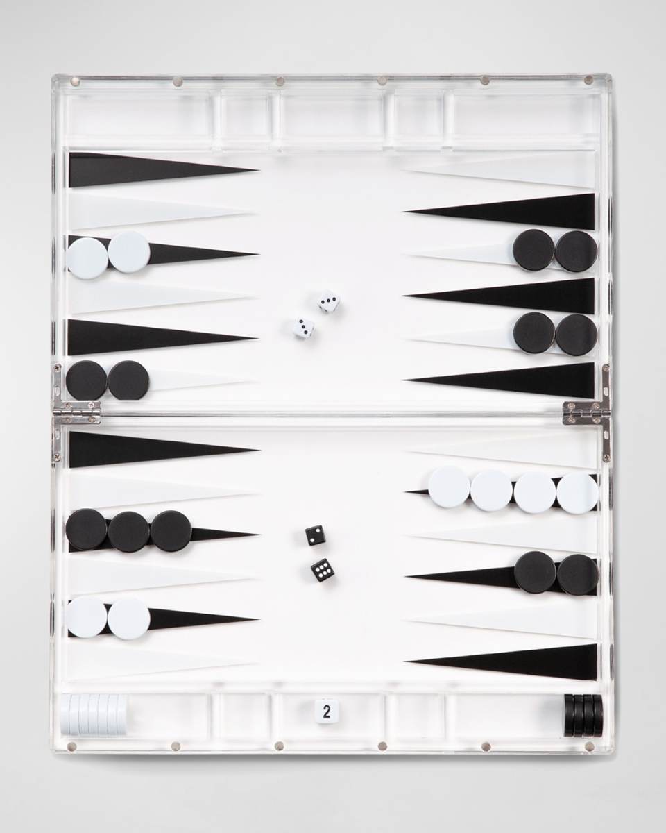 Lucas Acrylic Backgammon Set