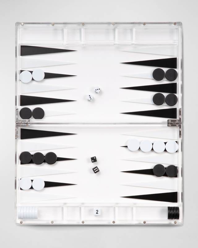 Lucas Acrylic Backgammon Set