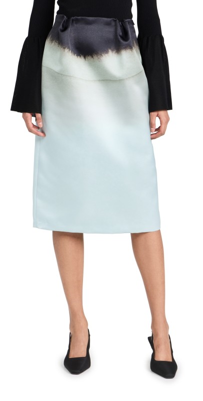 Altuzarra Karina Skirt MISTY AQUA COLORSCAPE