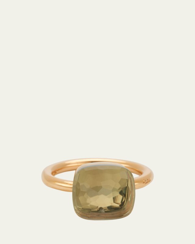 Nudo Maxi 18k Gold Prasiolite Ring