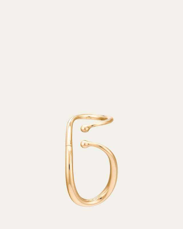 Petite Mirage Double-Loop Ear Cuff in Gold Vermeil, Single