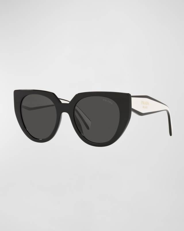 Two-Tone Acetate Cat-Eye Sunglasses