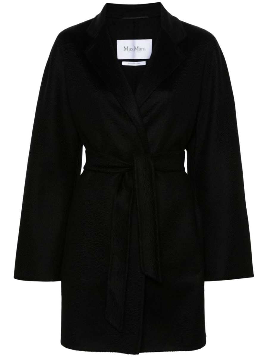 belted cashmere midi coat