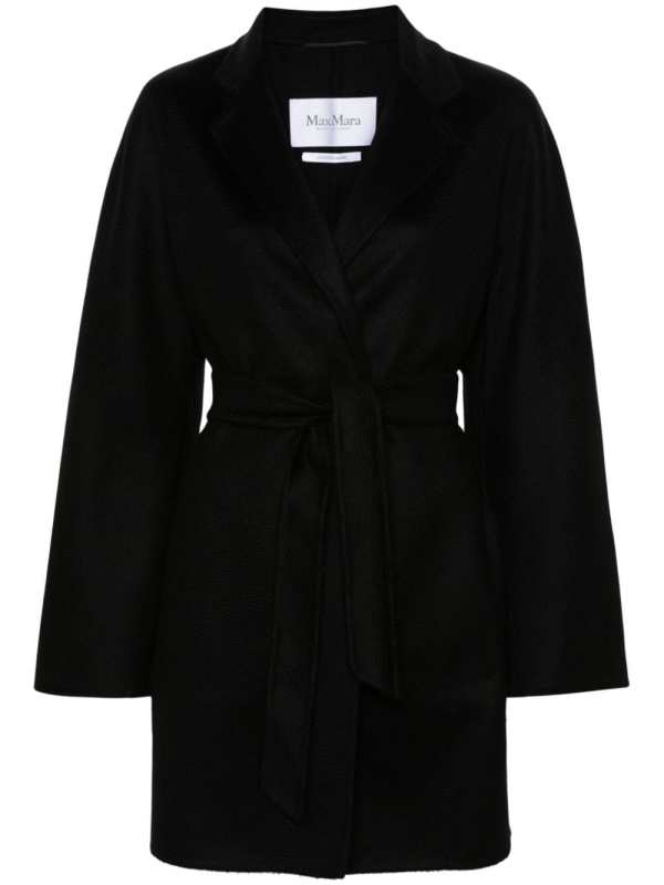 belted cashmere midi coat