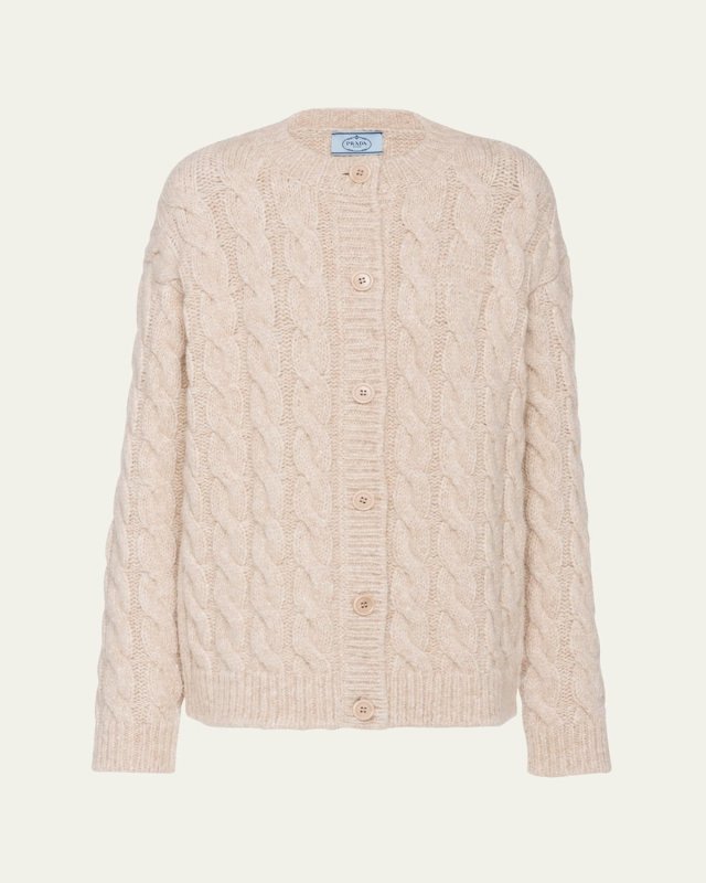 Braided Wool Cardigan