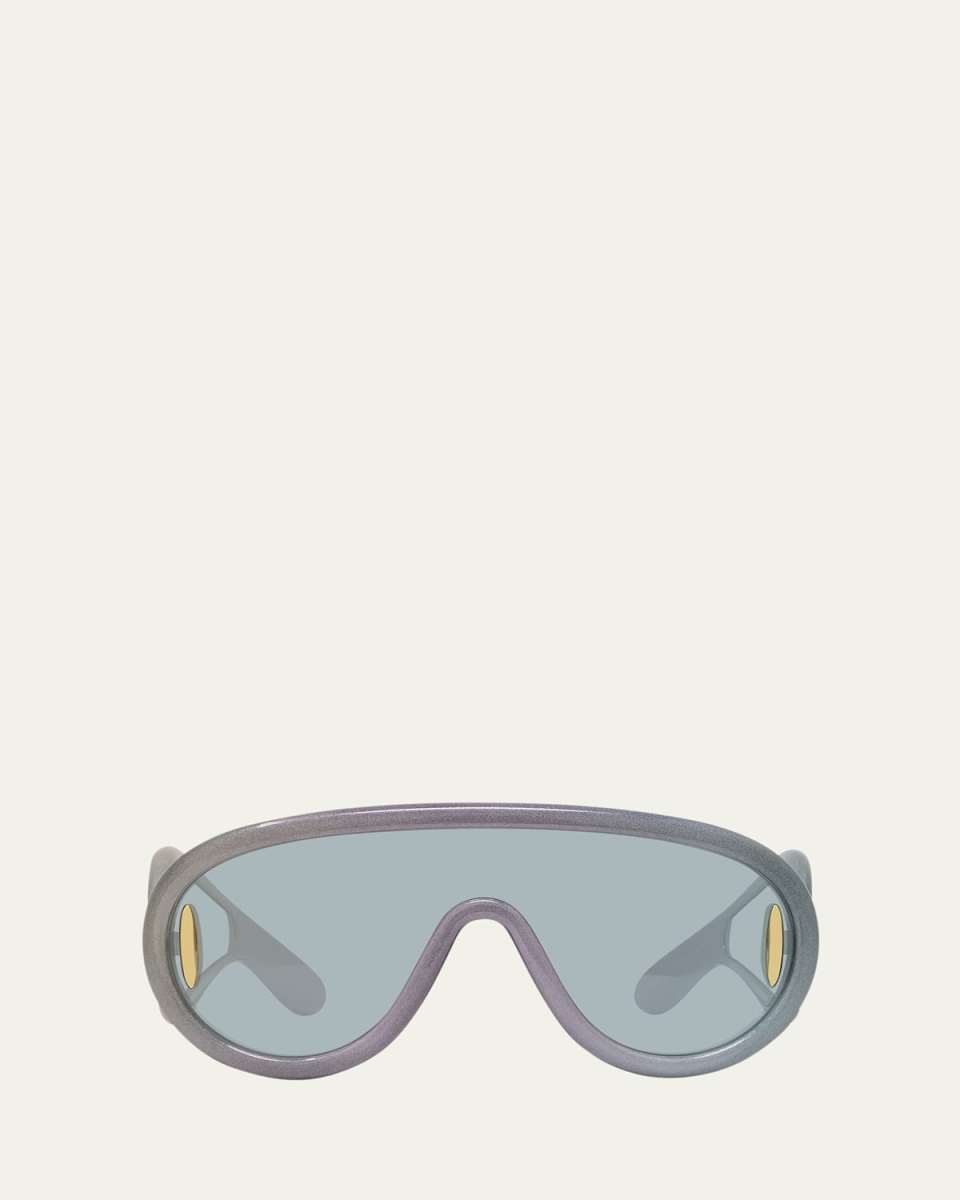 Anagram Injected Plastic Shield Aviator Sunglasses