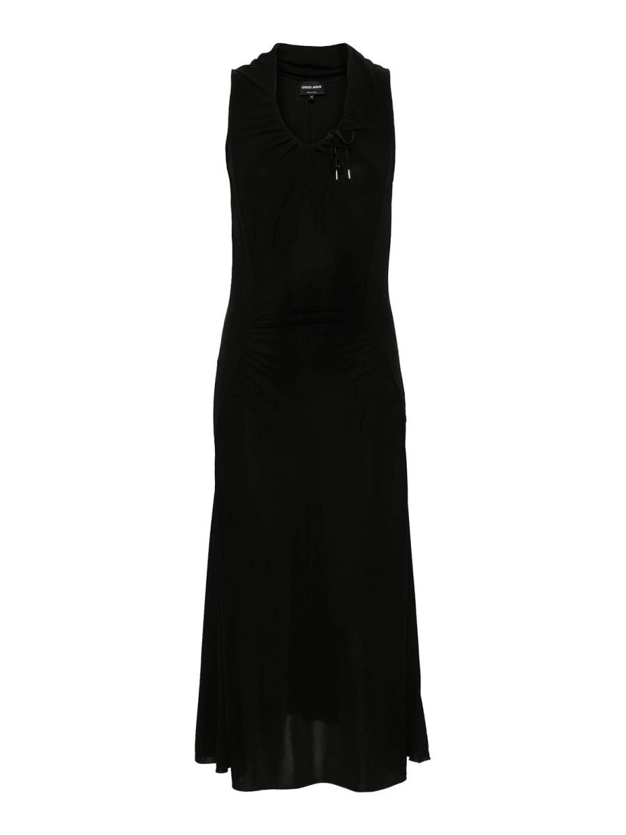 Giorgio Armani Robe Au Genou - Noir