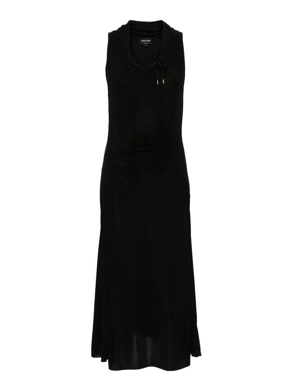 Giorgio Armani Robe Au Genou - Noir
