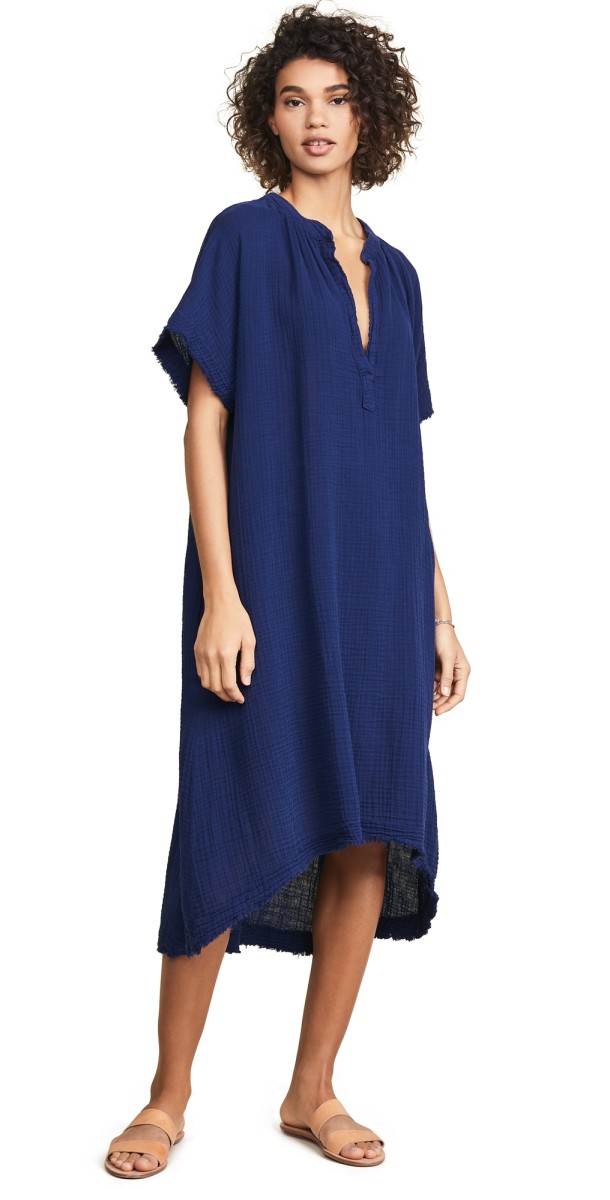 9seed Tunisia Cover Up Caftan Pacific