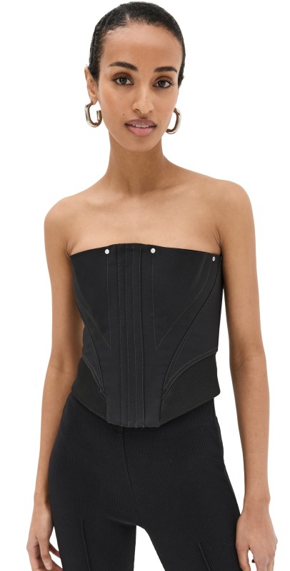 Dion Lee Construct Femme Corset Black