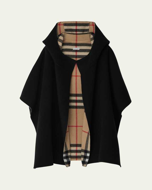 Catherine Hooded Cashmere Cape
